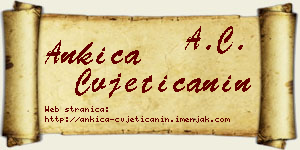 Ankica Cvjetičanin vizit kartica